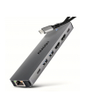 axagon HMC-7HX2 Wieloportovy hub USB 7in1, 5Gbps, 2x USB-A, 1x USB-C, 2x HDMI 4K/60Hz, GLAN, PD 100W, 15cm USB-C kabel - nr 10