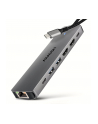 axagon HMC-7HX2 Wieloportovy hub USB 7in1, 5Gbps, 2x USB-A, 1x USB-C, 2x HDMI 4K/60Hz, GLAN, PD 100W, 15cm USB-C kabel - nr 1