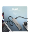 axagon HMC-7HX2 Wieloportovy hub USB 7in1, 5Gbps, 2x USB-A, 1x USB-C, 2x HDMI 4K/60Hz, GLAN, PD 100W, 15cm USB-C kabel - nr 25