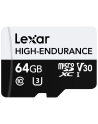 lexar Karta microSD 64GB C10 A1 U3 V30 100/35MB/s CL10 adapter - nr 1