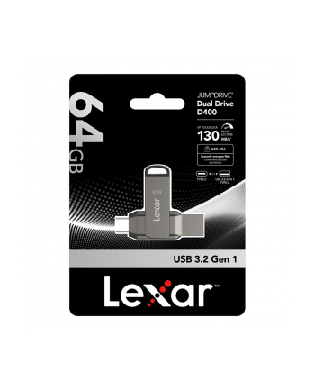 lexar Pendrive Dual Drive D400 64GB USB-C/A 3.1 130MB/s