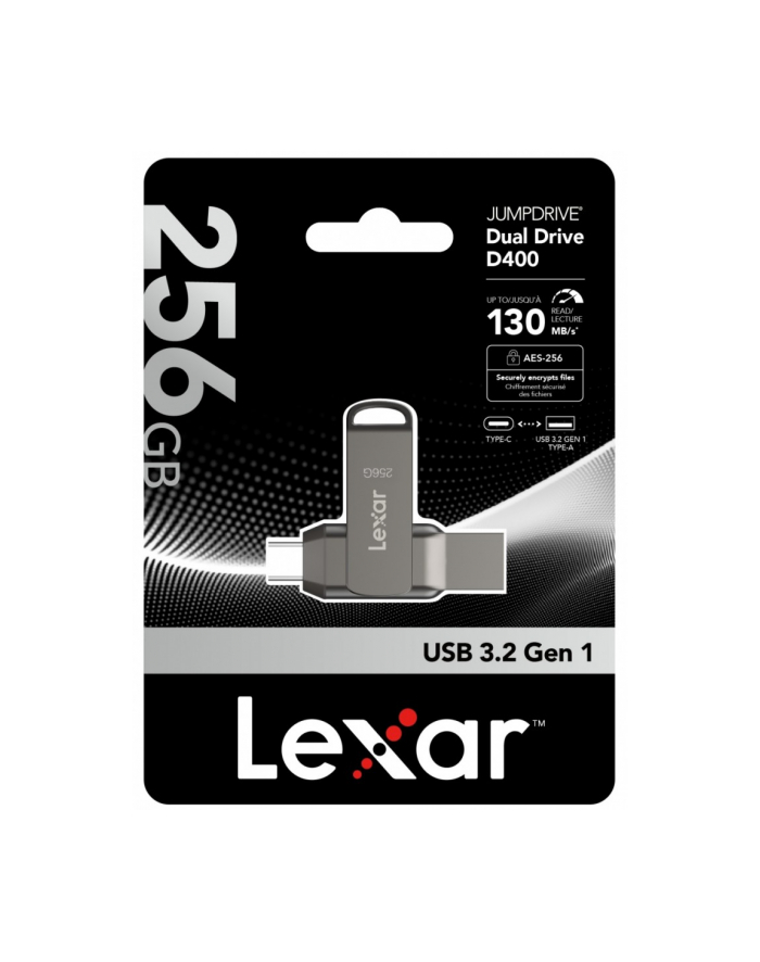 lexar Pendrive Dual Drive D400 256GB USB-C/A 3.1 130MB/s główny