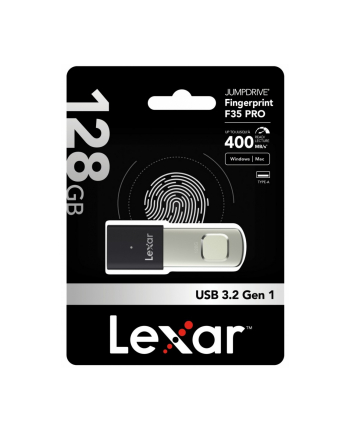 lexar Pendrive F35pro Fingerprint 128G USB 3.2 Gen1 400/300MB/s