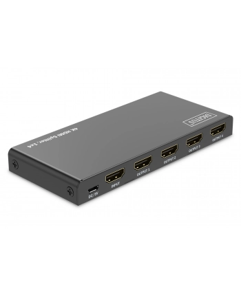 Rozdzielacz/Splitter DIGITUS HDMI 1x4, 4K/60Hz UHD z HDR, 18 Gbps, HDCP 2.2, EDID