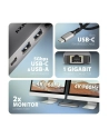 axagon HMC-7HX2 Wieloportovy hub USB 7in1, 5Gbps, 2x USB-A, 1x USB-C, 2x HDMI 4K/60Hz, GLAN, PD 100W, 15cm USB-C kabel - nr 37