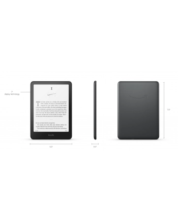 Ebook New Kindle PaperBIAŁY (12th Generation) - 2024 release 7” glare-free 32GB Wi-Fi Wireless charging (Without Lockscreen Ads) Raspberry