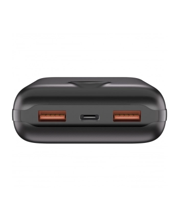 goobay Power Bank Compact 20,000 mAh (black, 20 Ah, 1x USB-A, 1x USB-C, Power Delivery, Quick Charge)