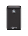 goobay Power Bank Compact 20,000 mAh (black, 20 Ah, 1x USB-A, 1x USB-C, Power Delivery, Quick Charge) - nr 7