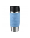 Emsa TRAVEL MUG Waves thermal mug (light blue/stainless steel, 0.36 liters) - nr 1