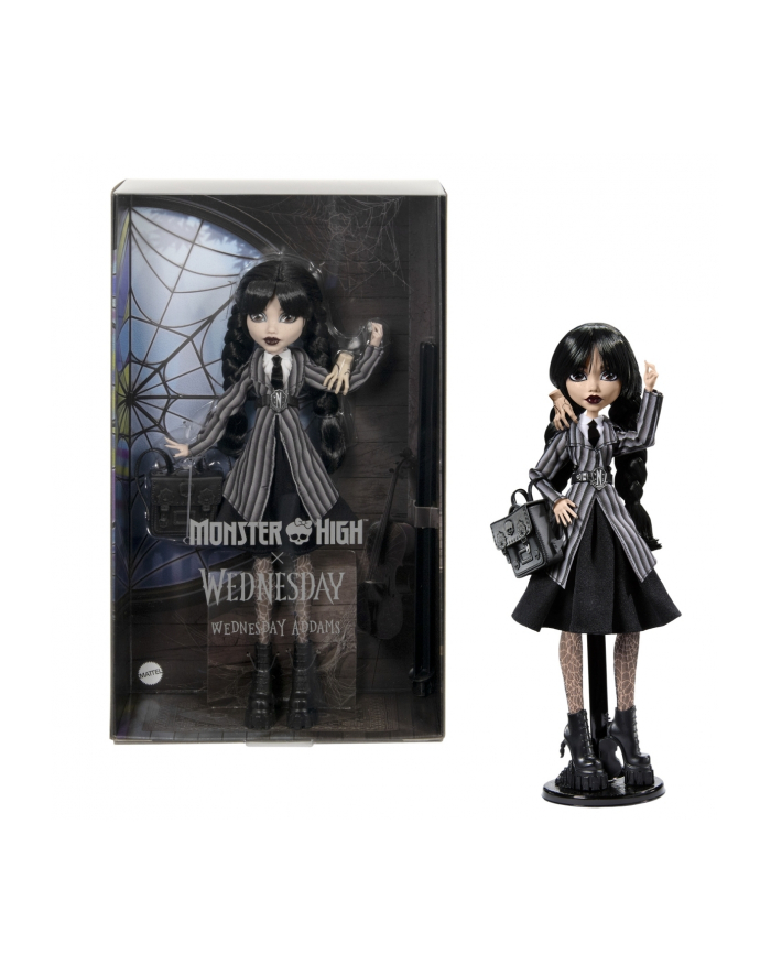 Monster High X Lalka Wednesday Szkolny Mundurek HXJ04 MATTEL główny