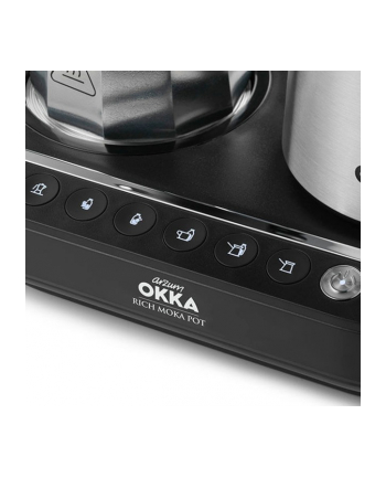 Arzum Okka Rich Moka Pot, mocha machine (chrome/black)