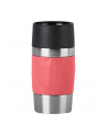 Emsa TRAVEL MUG Compact thermal mug (coral/stainless steel, 0.3 liters, screw cap) - nr 1