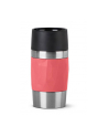 Emsa TRAVEL MUG Compact thermal mug (coral/stainless steel, 0.3 liters, screw cap) - nr 7