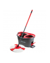 Vileda Mop Turbo 2in1 Microfibre Complete Set, Floor Mop (black/red, incl. 750ml Vileda Floor Cleaner) - nr 1