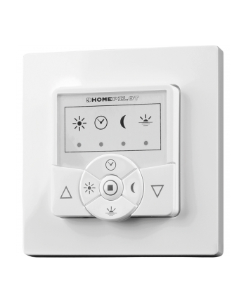 HOMEPILOT timer classic smart (BIAŁY, for roller shutter motors, 2in1: button and receiver in one device)