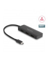 DeLOCK USB-C > 3x HDMI Splitter MST 4K 60Hz (black, 15cm) - nr 1