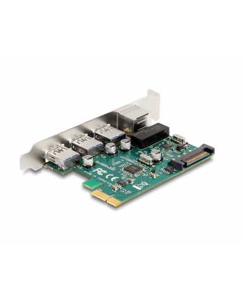 DeLOCK PCI Express x1 card to 3 x USB 5 Gbps Type-A socket + 1 x Gigabit LAN, Controller