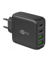 goobay USB-C multiport quick charger, PD, GaN, 68 watts (black, 2x USB-C, 2x USB-A, Power Delivery, QuickCharge) - nr 1