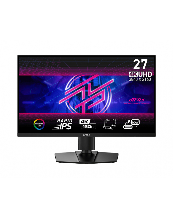 MSI MPG 274URFDE QD, gaming monitor - 27 -  black, UltraHD/4K, Rapid-IPS, Quantum-Dot, 160Hz panel główny