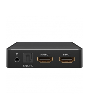 goobay HMDI audio extractor 4K @ 30 Hz, HDMI splitter (black)