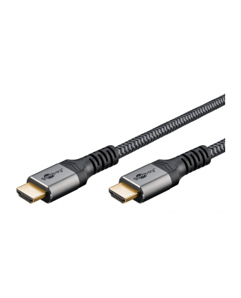 goobay Plus Ultra High-Speed HDMI Cable, 8K @ 60Hz (gray, 5 meters)