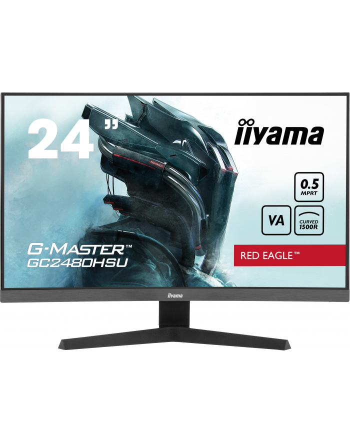 iiyama Monitor 24 cale GC2480HSU-B1,VA,180HZ,1500R,USBx2,0,5ms,300cd główny