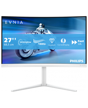 philips Monitor 27 '' 27M2C5501 Curved VA 180Hz HDMIx2 DP HAS Ambiglow