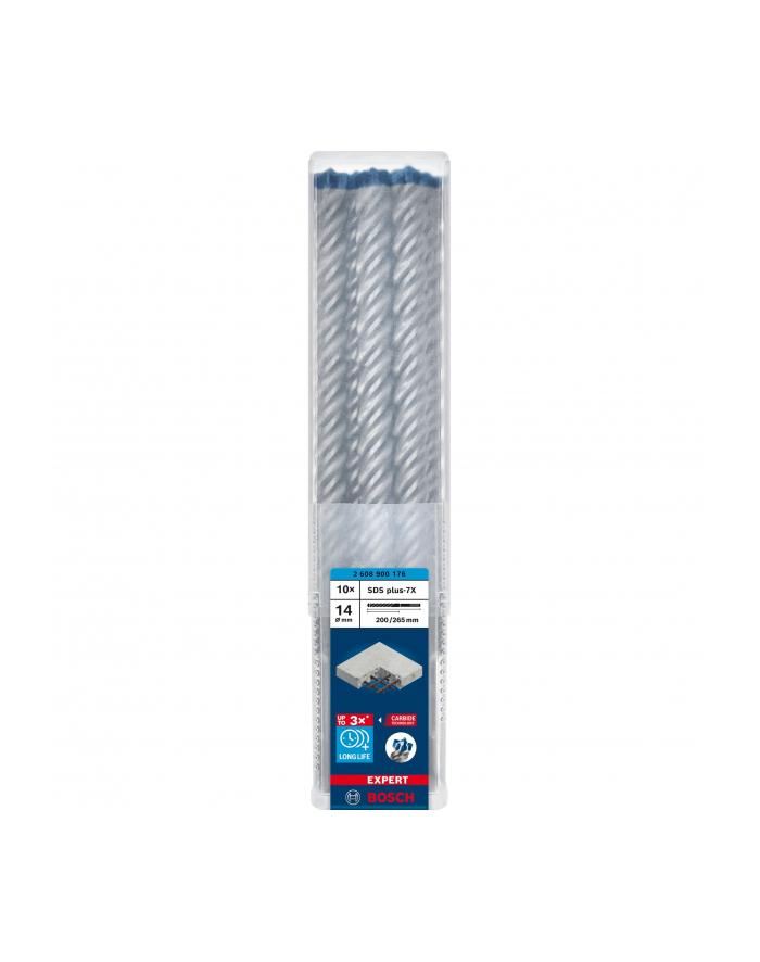 bosch powertools Bosch Expert hammer drill SDS-plus-7X, 14mm, 10 pieces (working length 200mm) główny