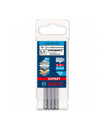 bosch powertools Bosch Expert CYL-9 MultiConstruction drill bit, 5.5mm, 10 pieces (working length 50mm)
