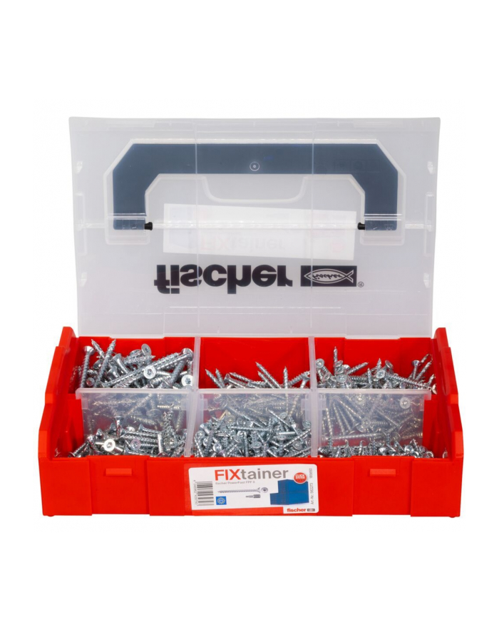 fischer FixTainer PowerFast II countersunk head VG TX, screw set (702 parts, full thread, galvanized) główny