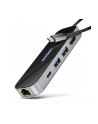 axagon HMC-6GLN Wieloportowy hub USB 6in1, 5Gbps, 2xUSB-A, 1x USB-C, GLAN, HDMI 4K/60Hz, PD 100W, 20cm USB-C kabel - nr 9