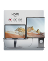 axagon HMC-STND Stojak z wieloportowy hub Aluminiowy 7in1, 5Gbps, do 10'-16' '' laptopów, nastawny, 3x USB-A, HDMI 4K/60Hz, GLAN, PD 100W, 60cm USB-C kabel - nr 31
