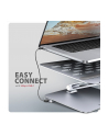 axagon HMC-STND Stojak z wieloportowy hub Aluminiowy 7in1, 5Gbps, do 10'-16' '' laptopów, nastawny, 3x USB-A, HDMI 4K/60Hz, GLAN, PD 100W, 60cm USB-C kabel - nr 32