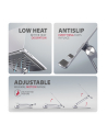 axagon HMC-STND Stojak z wieloportowy hub Aluminiowy 7in1, 5Gbps, do 10'-16' '' laptopów, nastawny, 3x USB-A, HDMI 4K/60Hz, GLAN, PD 100W, 60cm USB-C kabel - nr 6
