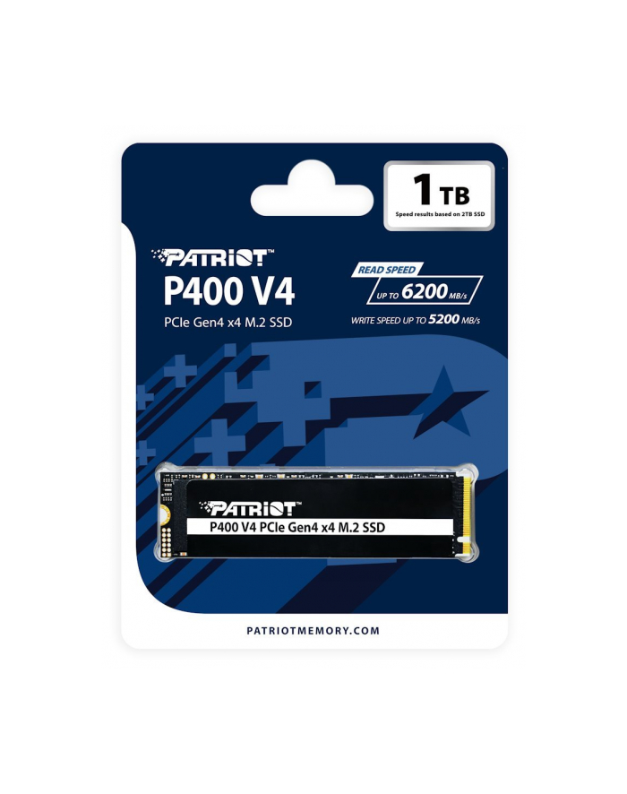 patriot Dysk SSD 1TB P400 V4 6000/5000 MB/s M.2 PCIe Gen4 x4 NVMe 2.0 główny