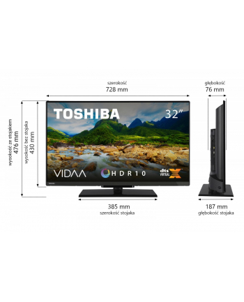 toshiba Telewizor LED 32 cale 32WV3F63DG