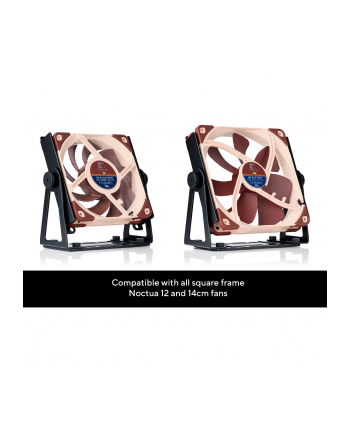 Noctua multi-purpose fan mount NV-FM1, pivoting (black (matt), 360° swivel)