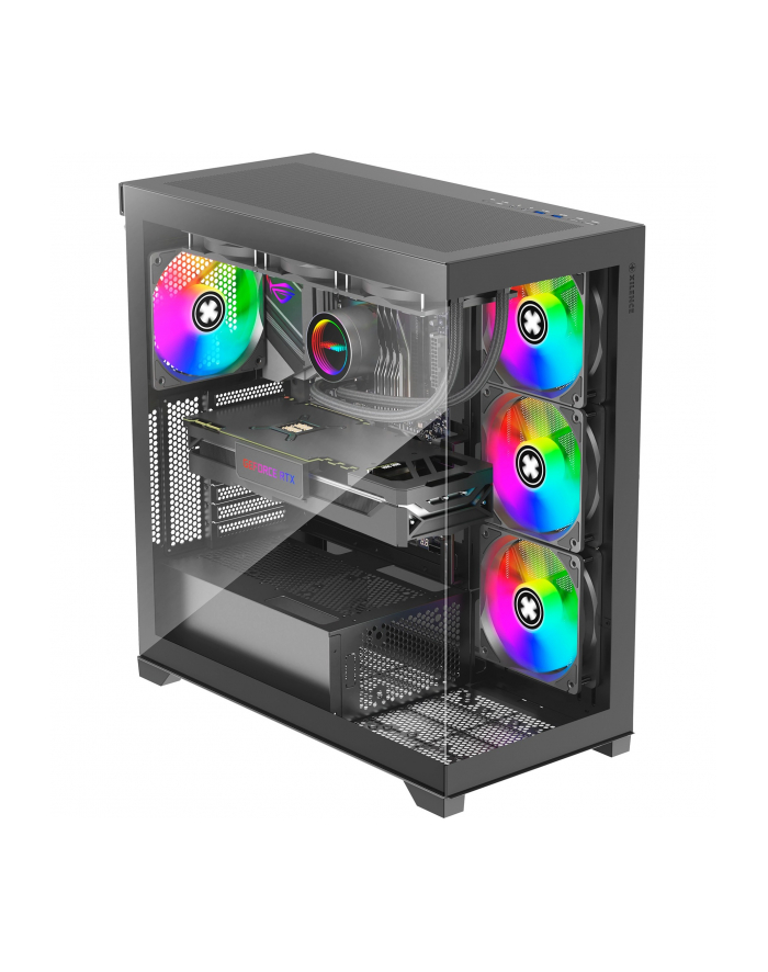 Xilence XILENT Gleam, tower case (black, tempered glass) główny