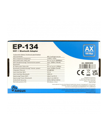 Inter-Tech EP-134, WLAN adapter
