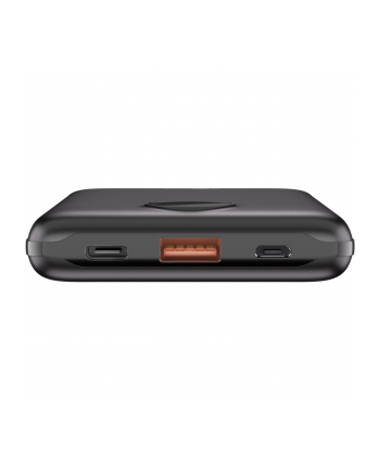 goobay Power Bank Compact 10,000 mAh (black, 10 Ah, 1x USB-A, 1x USB-C, Power Delivery, Quick Charge)