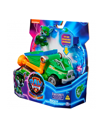 spinmaster Spin Master Paw Patrol Mighty movie - basic vehicle from Rocky with puppy figure, toy vehicle nr 2