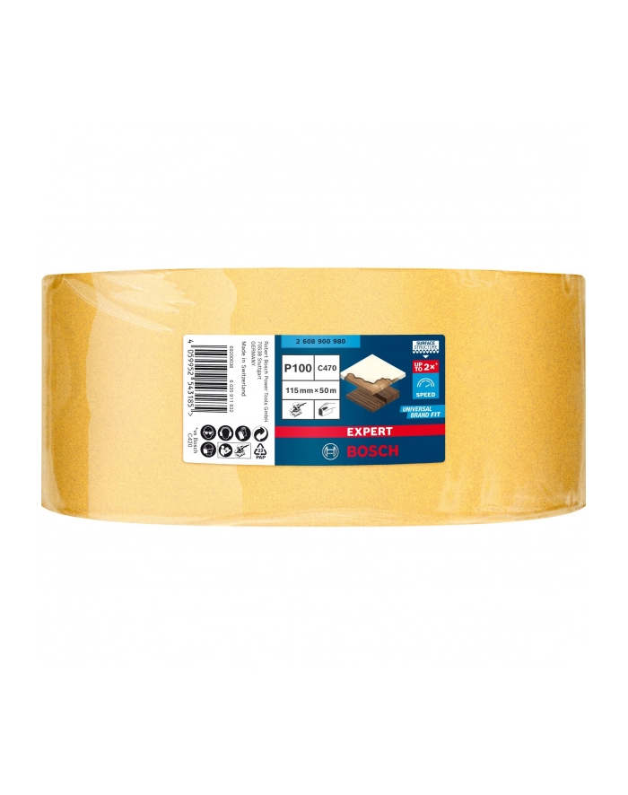 bosch powertools Bosch Expert C470 sanding sheet, 115mm, K100 (50 meter roll, for orbital sander, for hand sanding) główny