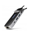 axagon HMC-6GLN Wieloportowy hub USB 6in1, 5Gbps, 2xUSB-A, 1x USB-C, GLAN, HDMI 4K/60Hz, PD 100W, 20cm USB-C kabel - nr 1