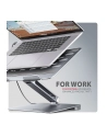 axagon HMC-STND Stojak z wieloportowy hub Aluminiowy 7in1, 5Gbps, do 10'-16' '' laptopów, nastawny, 3x USB-A, HDMI 4K/60Hz, GLAN, PD 100W, 60cm USB-C kabel - nr 22