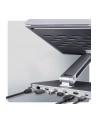 axagon HMC-STND Stojak z wieloportowy hub Aluminiowy 7in1, 5Gbps, do 10'-16' '' laptopów, nastawny, 3x USB-A, HDMI 4K/60Hz, GLAN, PD 100W, 60cm USB-C kabel - nr 45