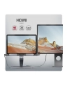axagon HMC-STND Stojak z wieloportowy hub Aluminiowy 7in1, 5Gbps, do 10'-16' '' laptopów, nastawny, 3x USB-A, HDMI 4K/60Hz, GLAN, PD 100W, 60cm USB-C kabel - nr 56