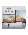 axagon HMC-STND Stojak z wieloportowy hub Aluminiowy 7in1, 5Gbps, do 10'-16' '' laptopów, nastawny, 3x USB-A, HDMI 4K/60Hz, GLAN, PD 100W, 60cm USB-C kabel - nr 65