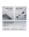 axagon HMC-STND Stojak z wieloportowy hub Aluminiowy 7in1, 5Gbps, do 10'-16' '' laptopów, nastawny, 3x USB-A, HDMI 4K/60Hz, GLAN, PD 100W, 60cm USB-C kabel - nr 6
