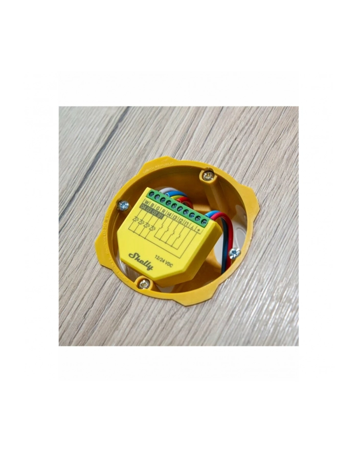 Shelly Plus RGBW PM, relay (yellow) główny