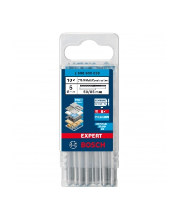 bosch powertools Bosch Expert CYL-9 MultiConstruction drill bits, 5mm, 10 pieces (working length 50mm)